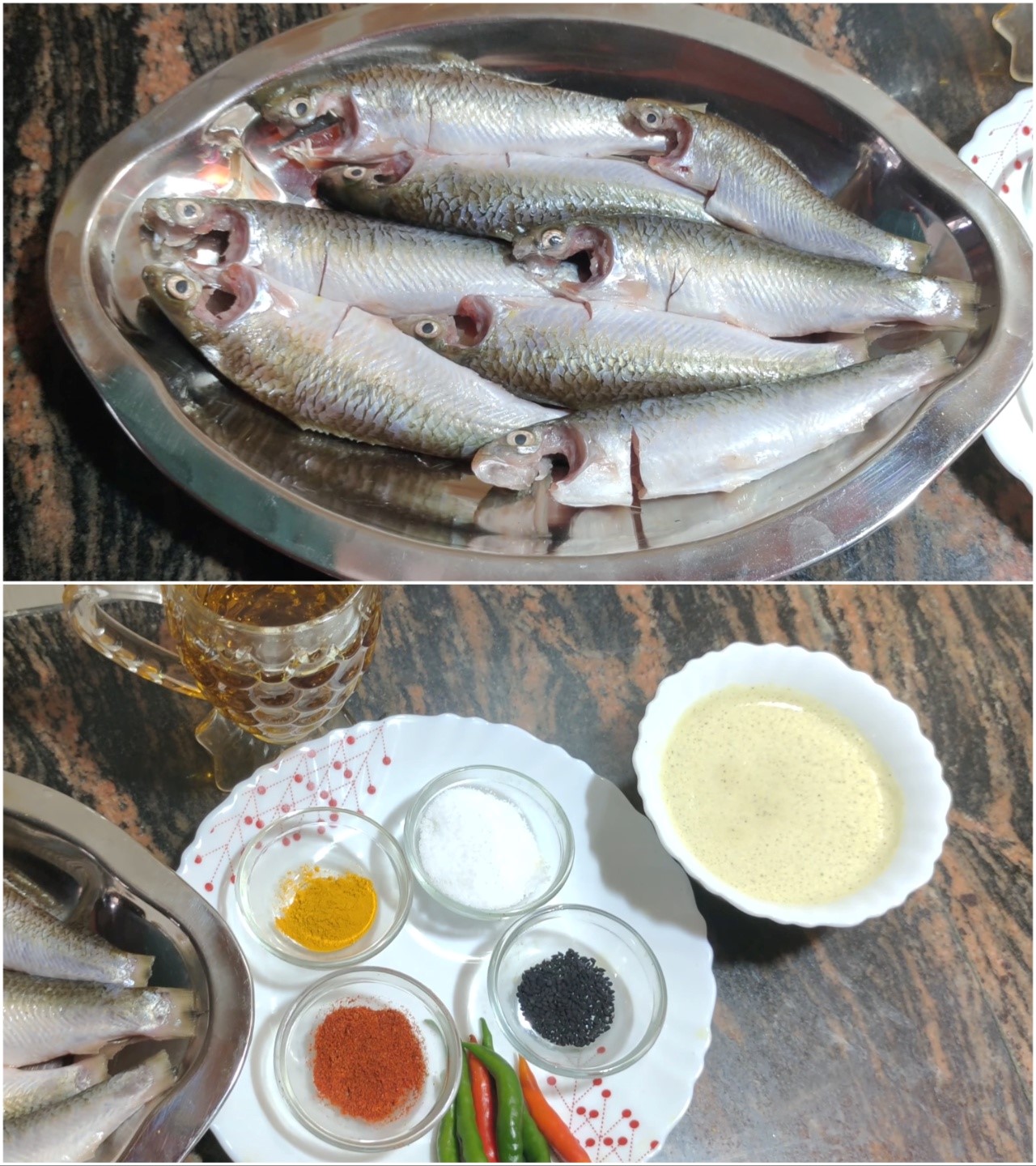 Fish Mustard curry Ingredients