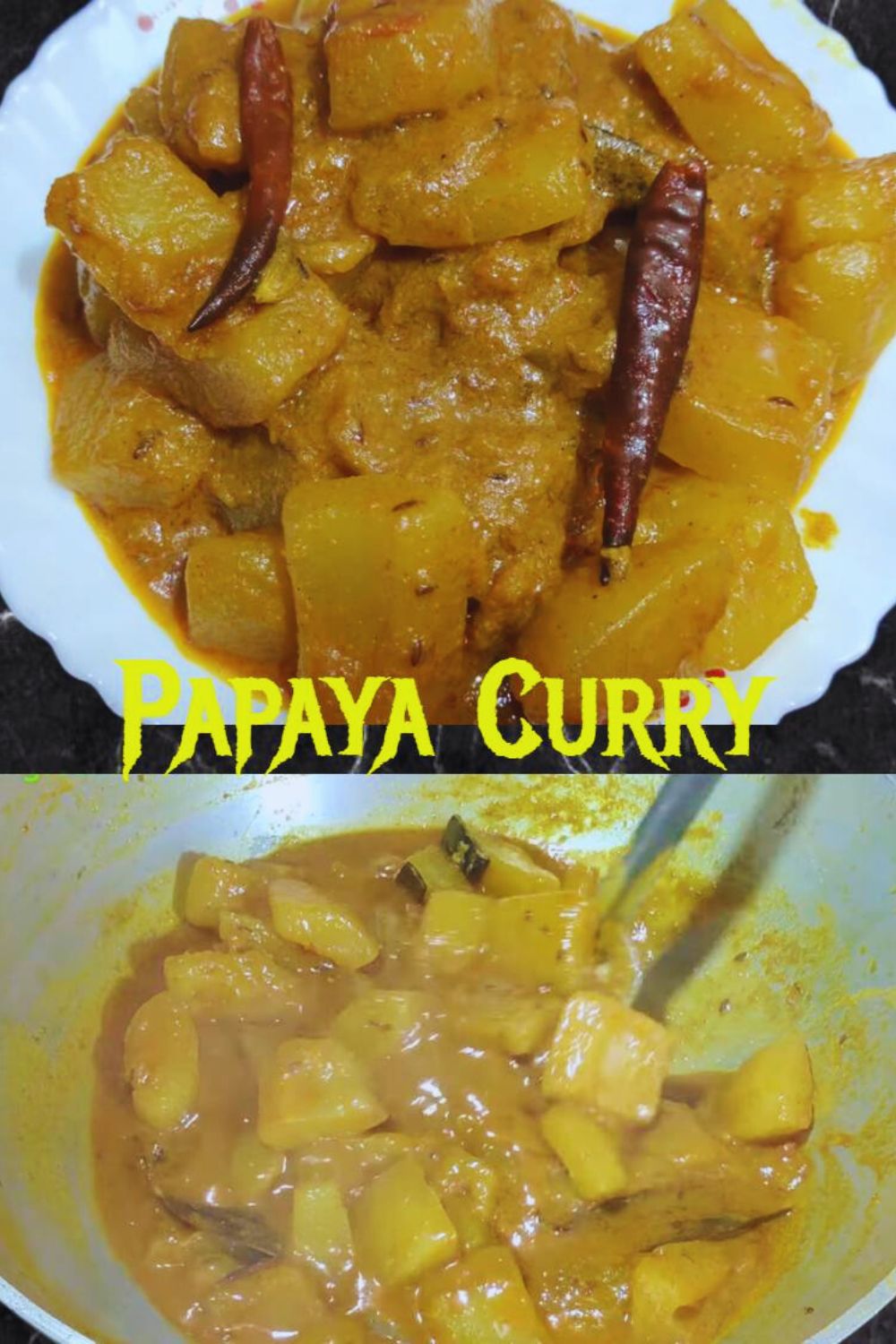 Homemade Papaya Curry