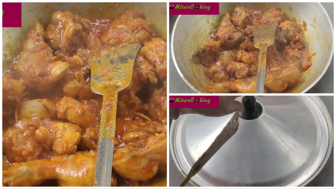 Adding garam masala, and mixing