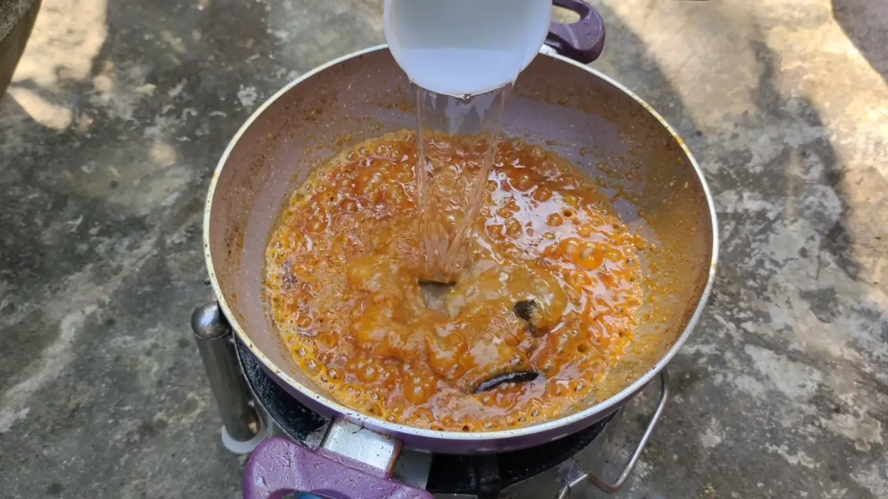 Adding 1 cup of water