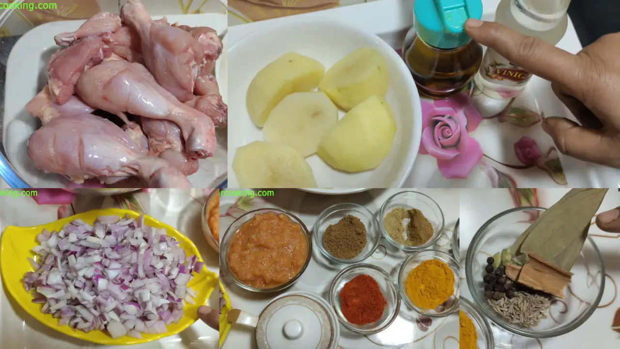 Bengali Chicken Curry with Potatoes Ingredients