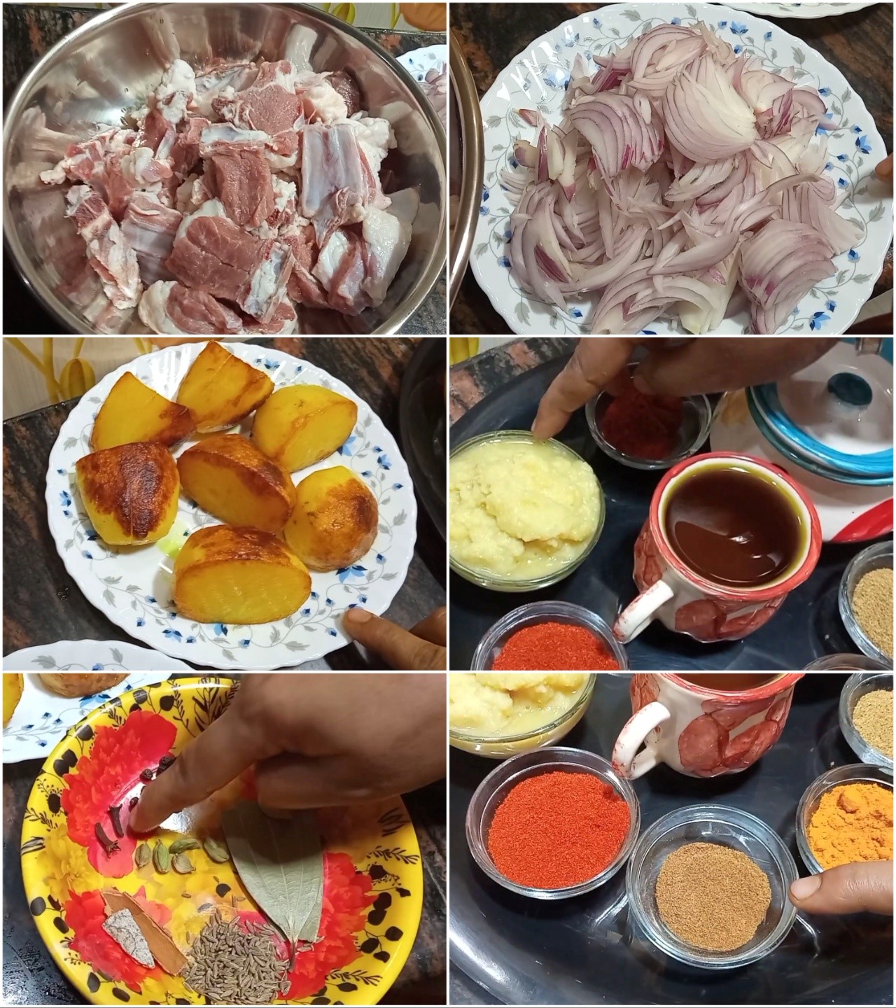 Bengali Style Mutton Curry Ingredients