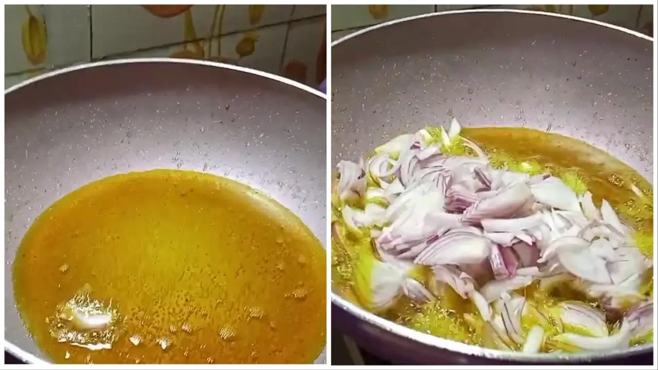 frying onions