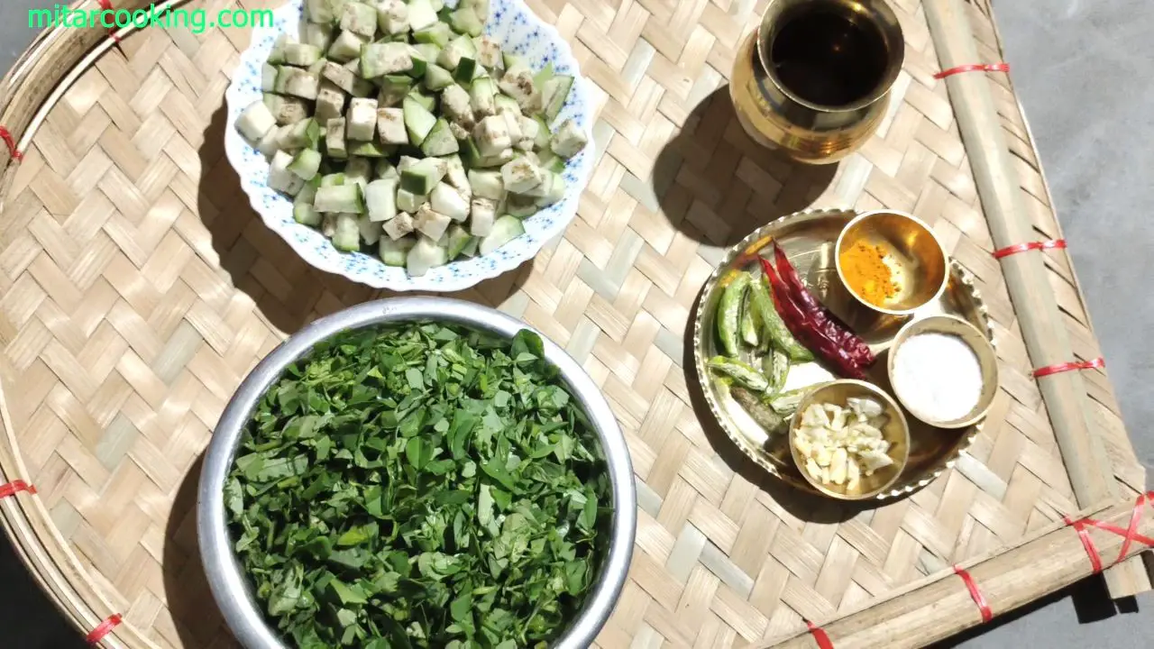 Methi Baingan Ingridents
