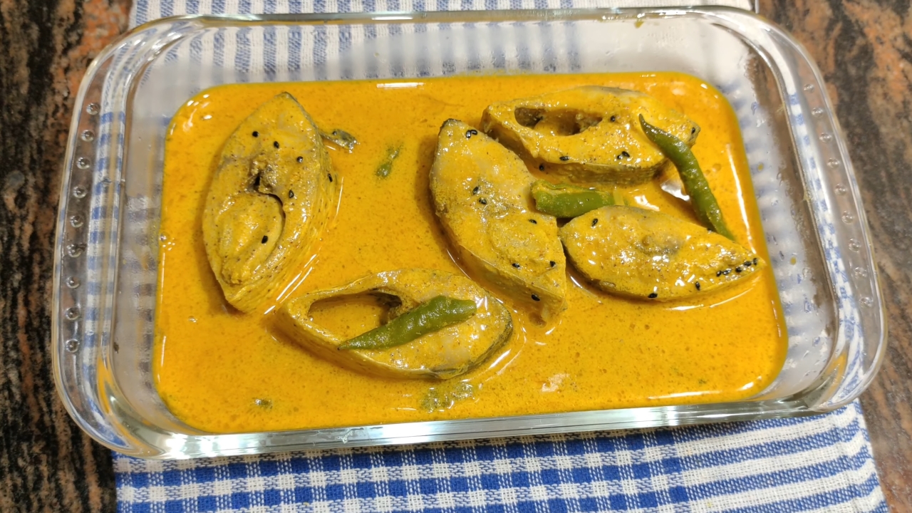 Mustard Hilsa is ready to serve
