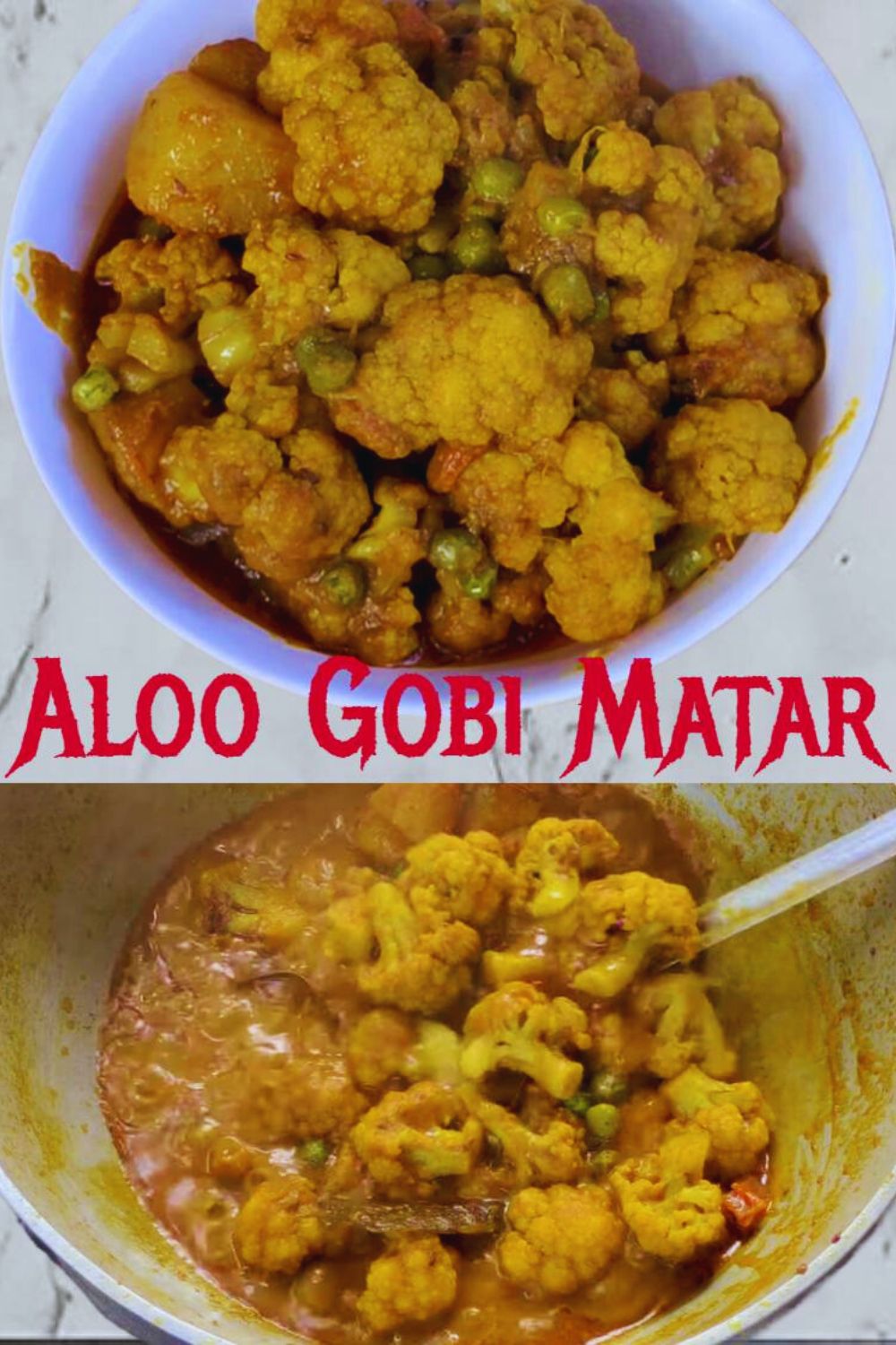 Homemade Aloo Gobi Matar