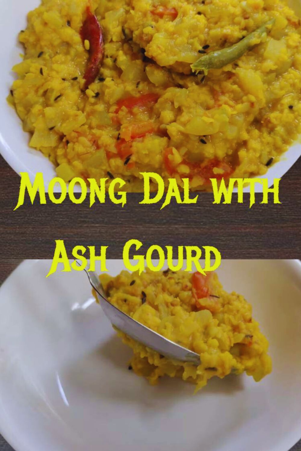 Homemade Moong Dal with Ash Gourd