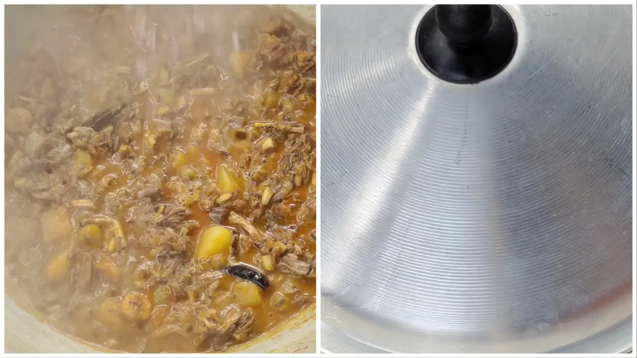 Adding a pinch of salt and covering it with a lid