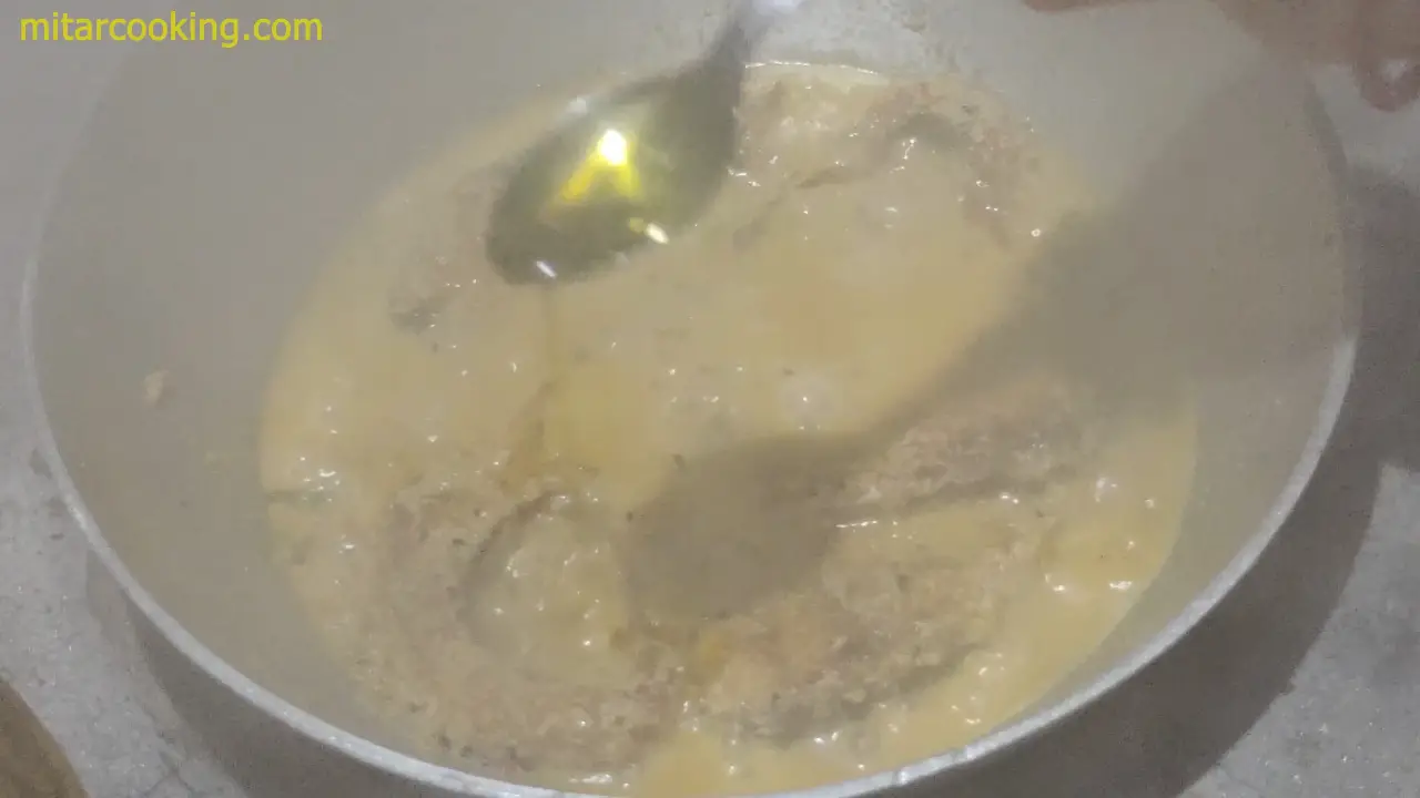 Adding raw mustard oil