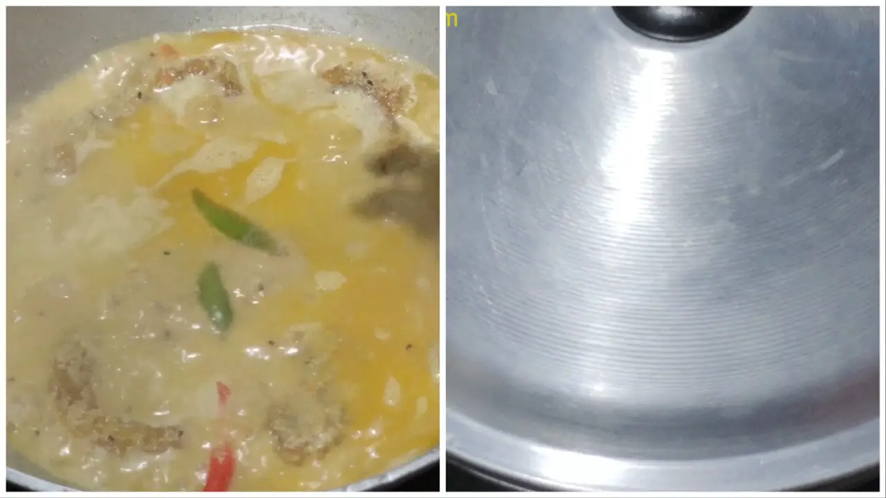 Adding slit green chili