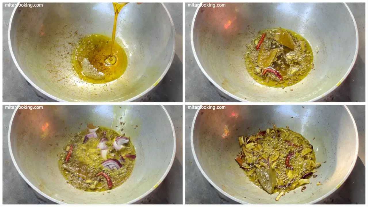 adding spices and stirring step by step image