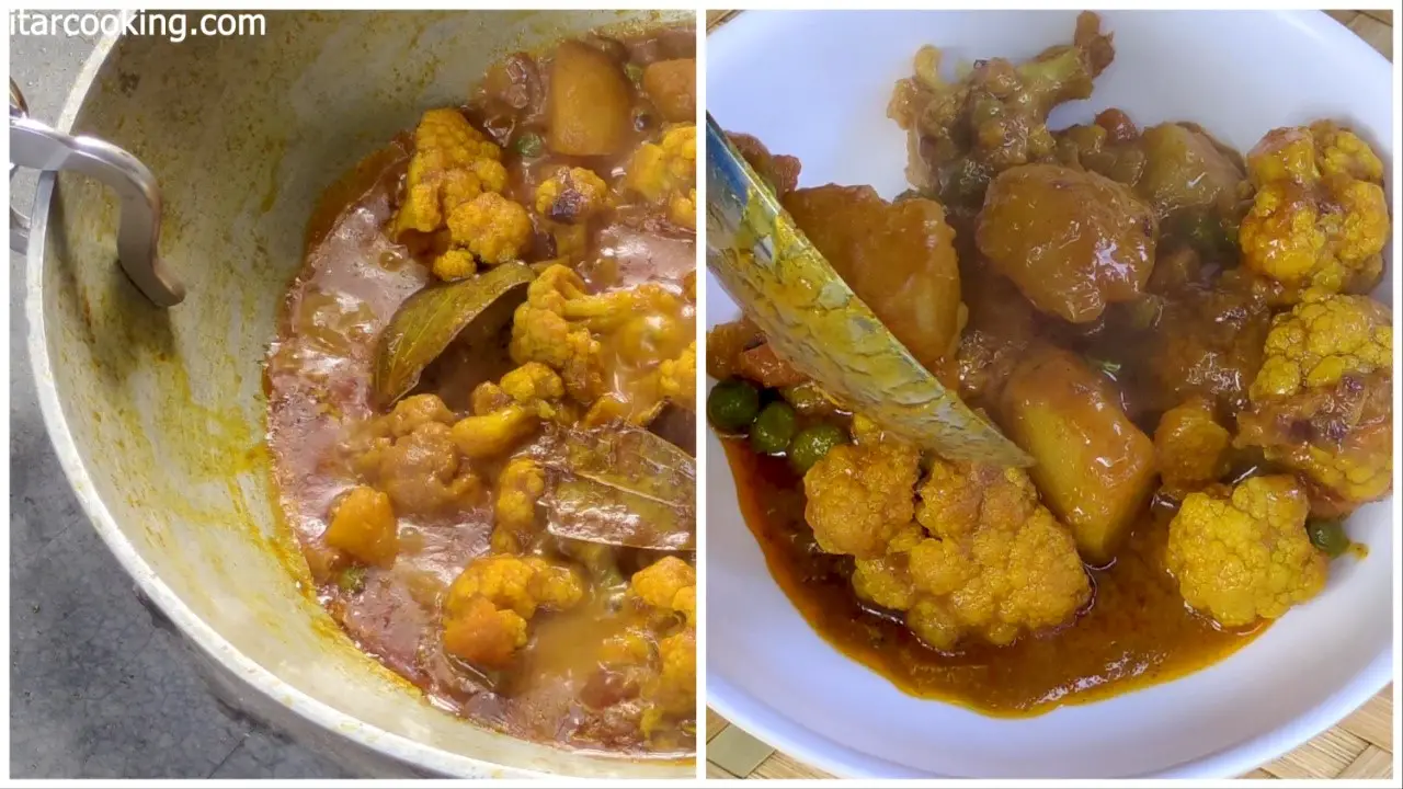 Aloo gobi matar is ready