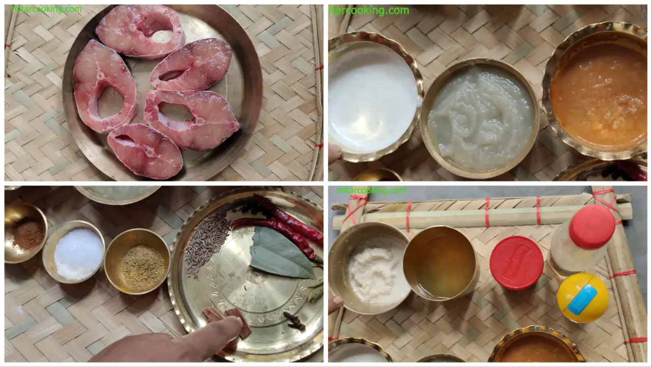 Fish Rezala Ingredients