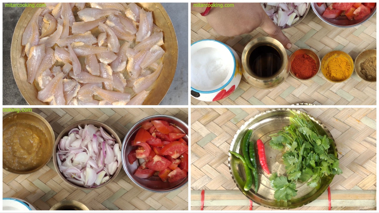 Amudi Fish Chorchori Ingredients
