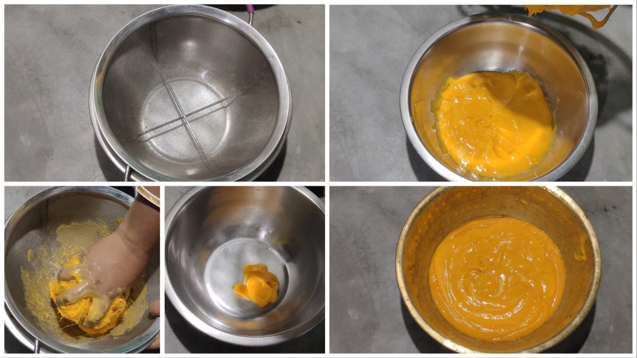 extract all the pulp slowly from the Tal step by step image