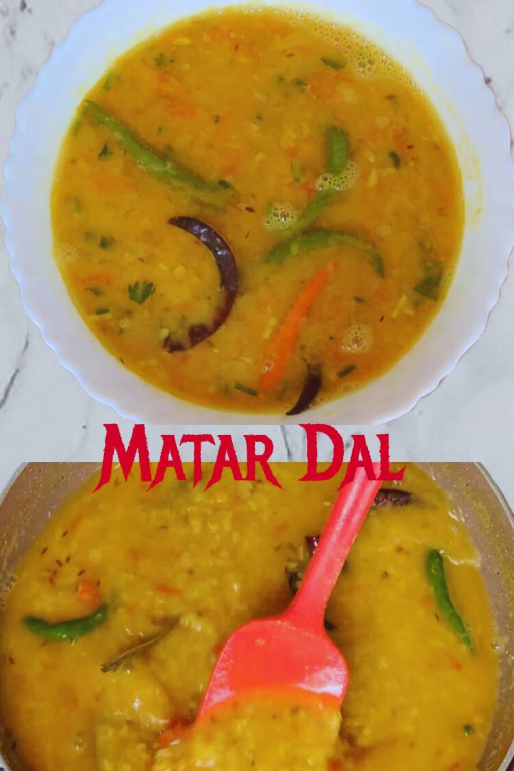 Homemade Matar Dal 