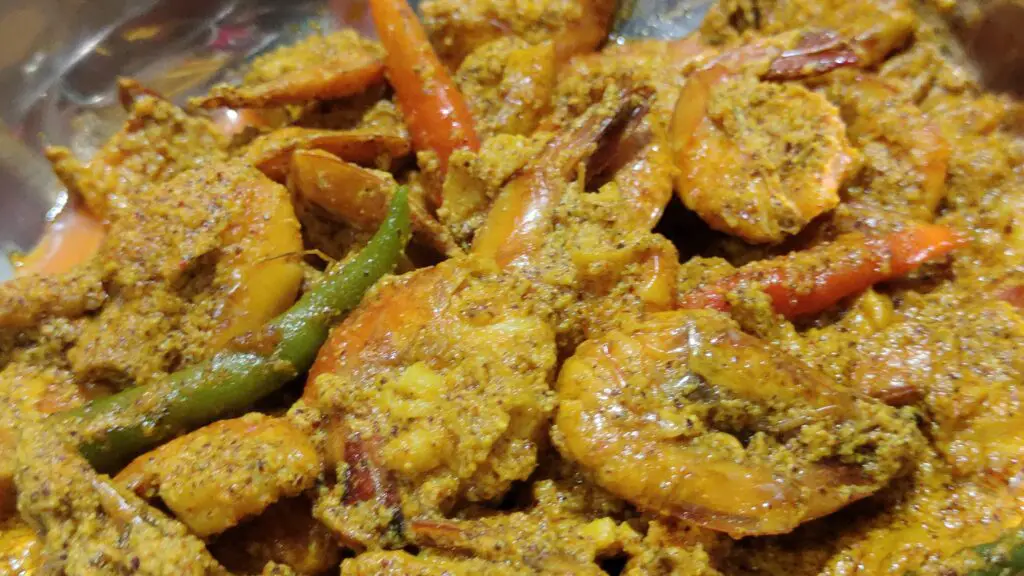 Prawn kadai paturi