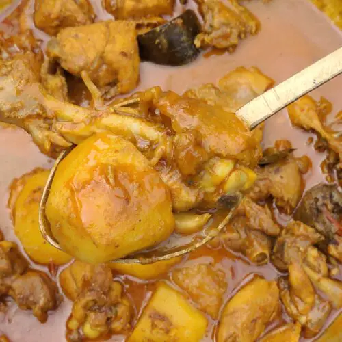 Chicken potato curry