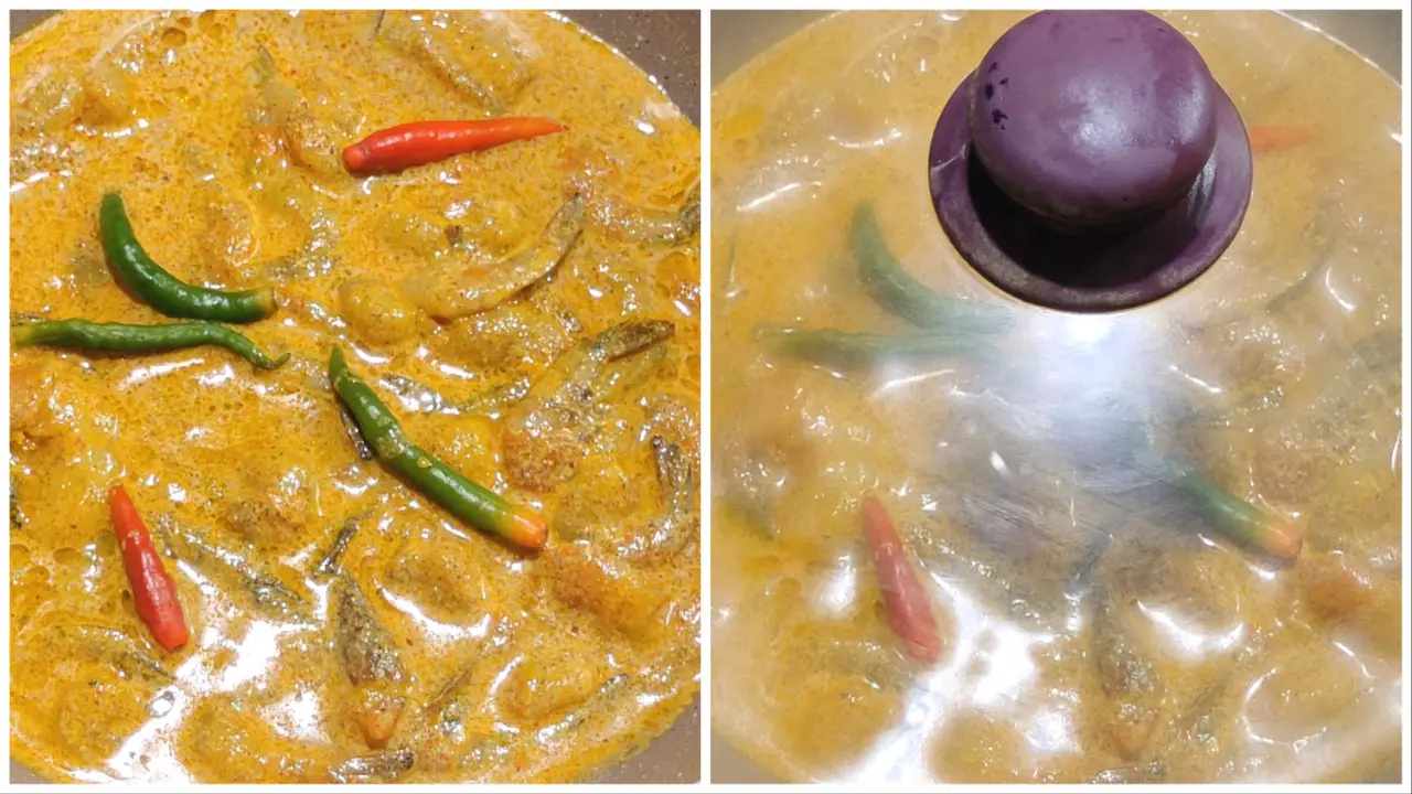 Put the kadai on the stove