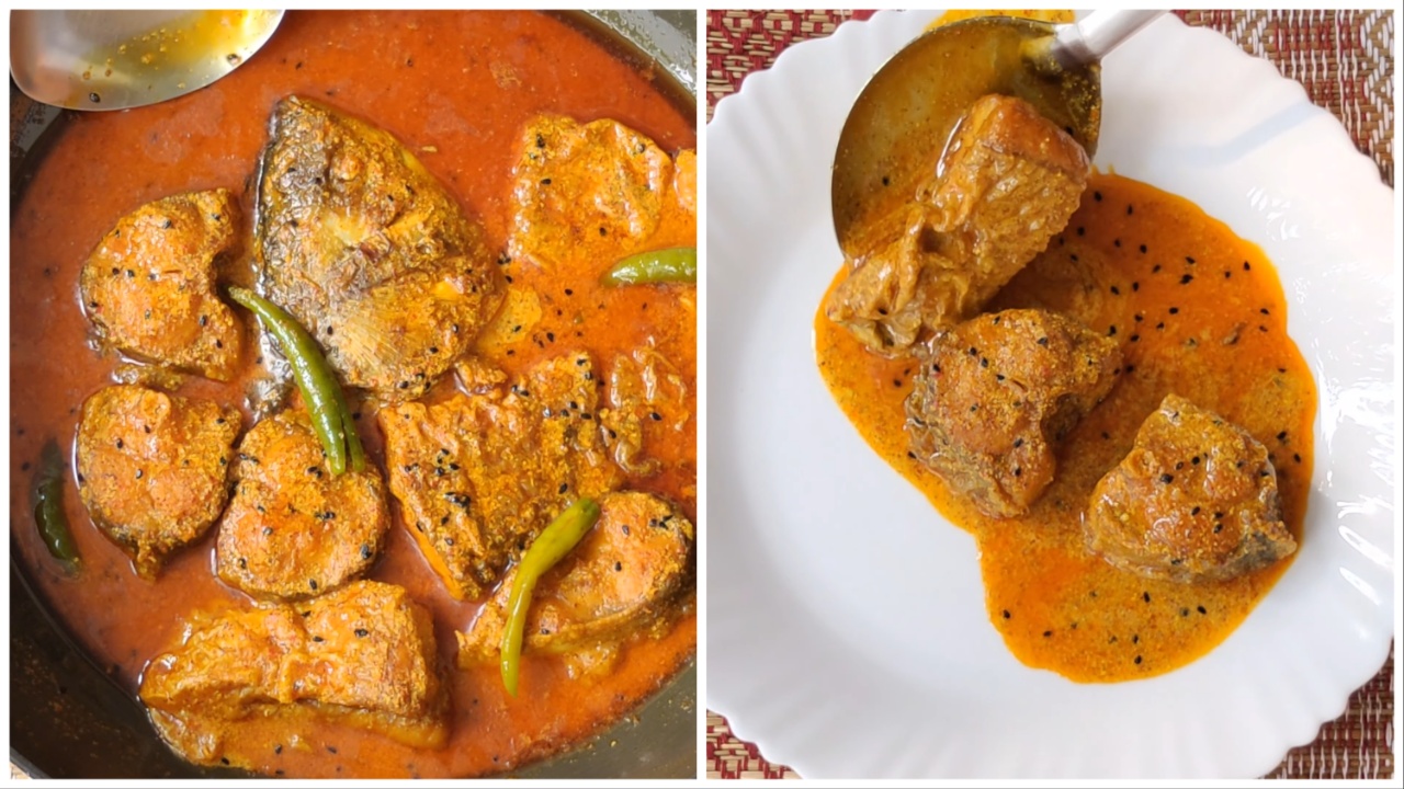 Spicy fish curry is ready to serve