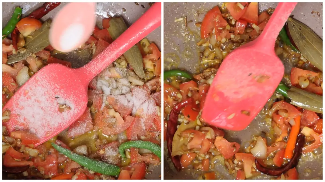 Sprinkle salt to taste