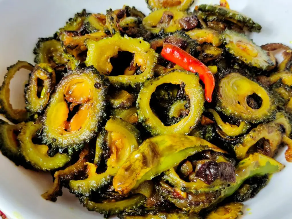 Bitter Gourd Fry Recipe Karela Fry Mitar Cooking
