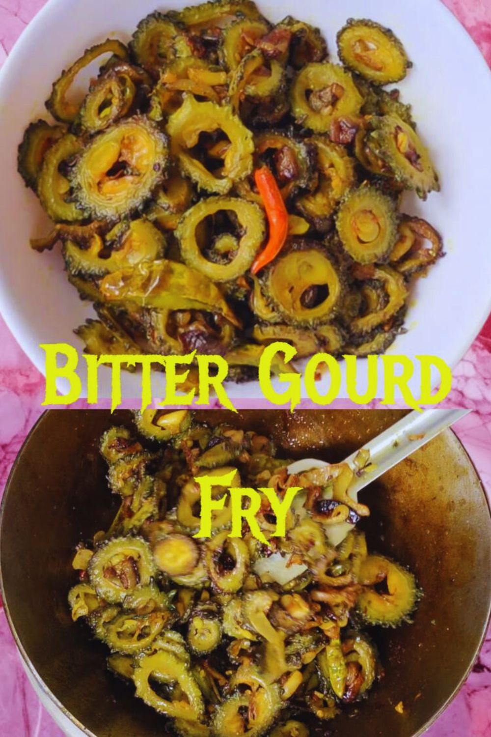 Homemade Bitter Gourd Fry