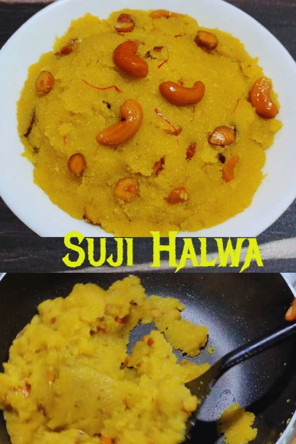 Homemade Suji Halwa