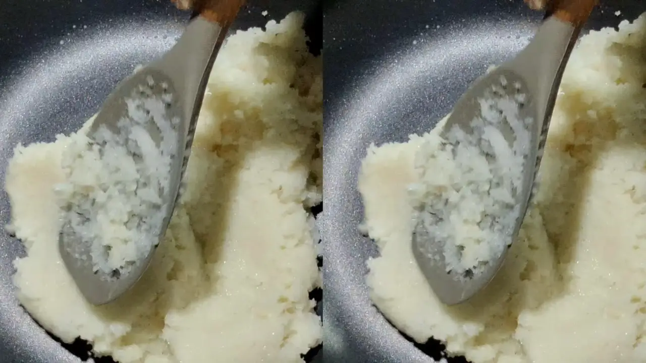 Coconut mixture is ready