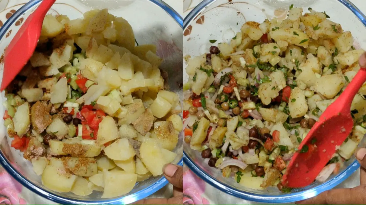 Mixing all the ingredients thoroughly