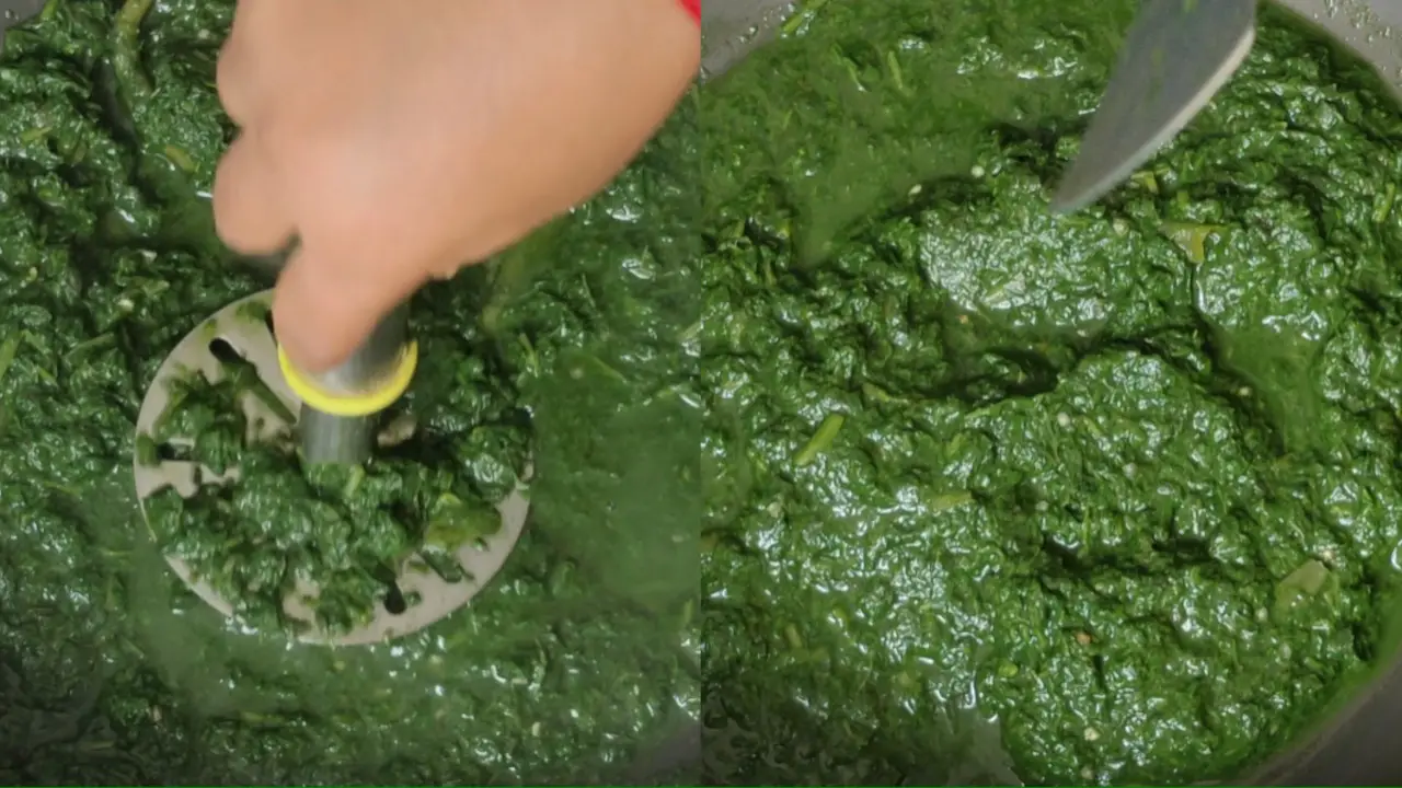 Mashed greens perfectly