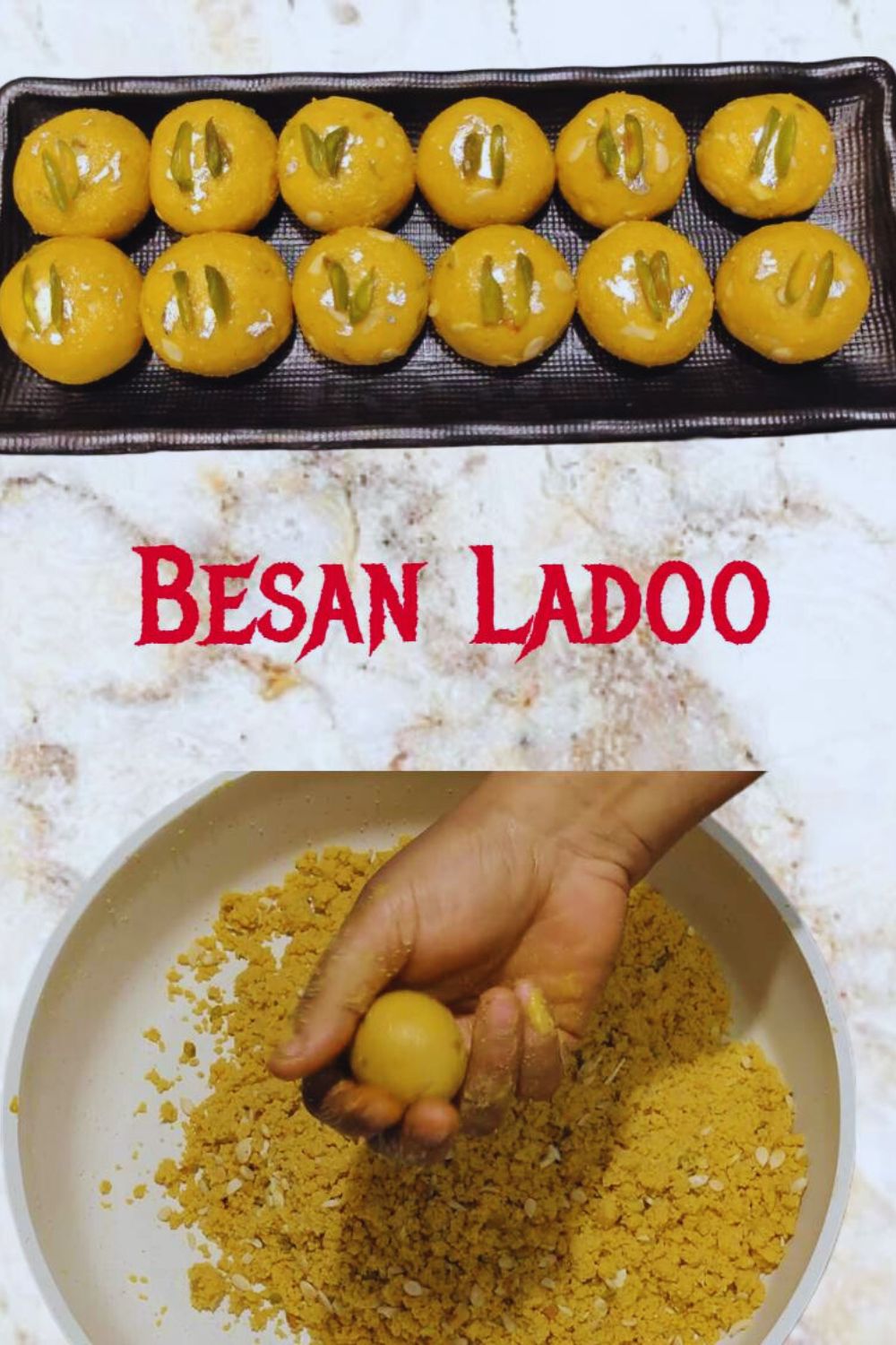 Homemade Besan Ladoo