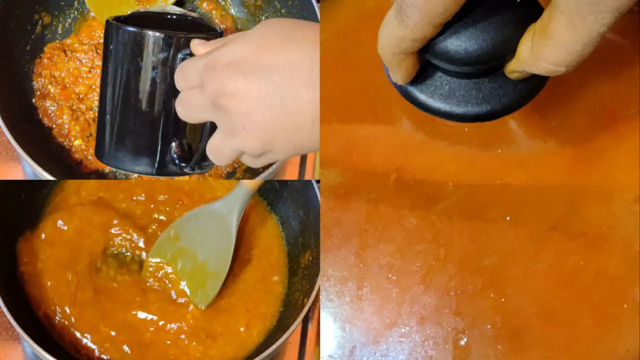 Adding 1 cup of water into the mixture and mix everything