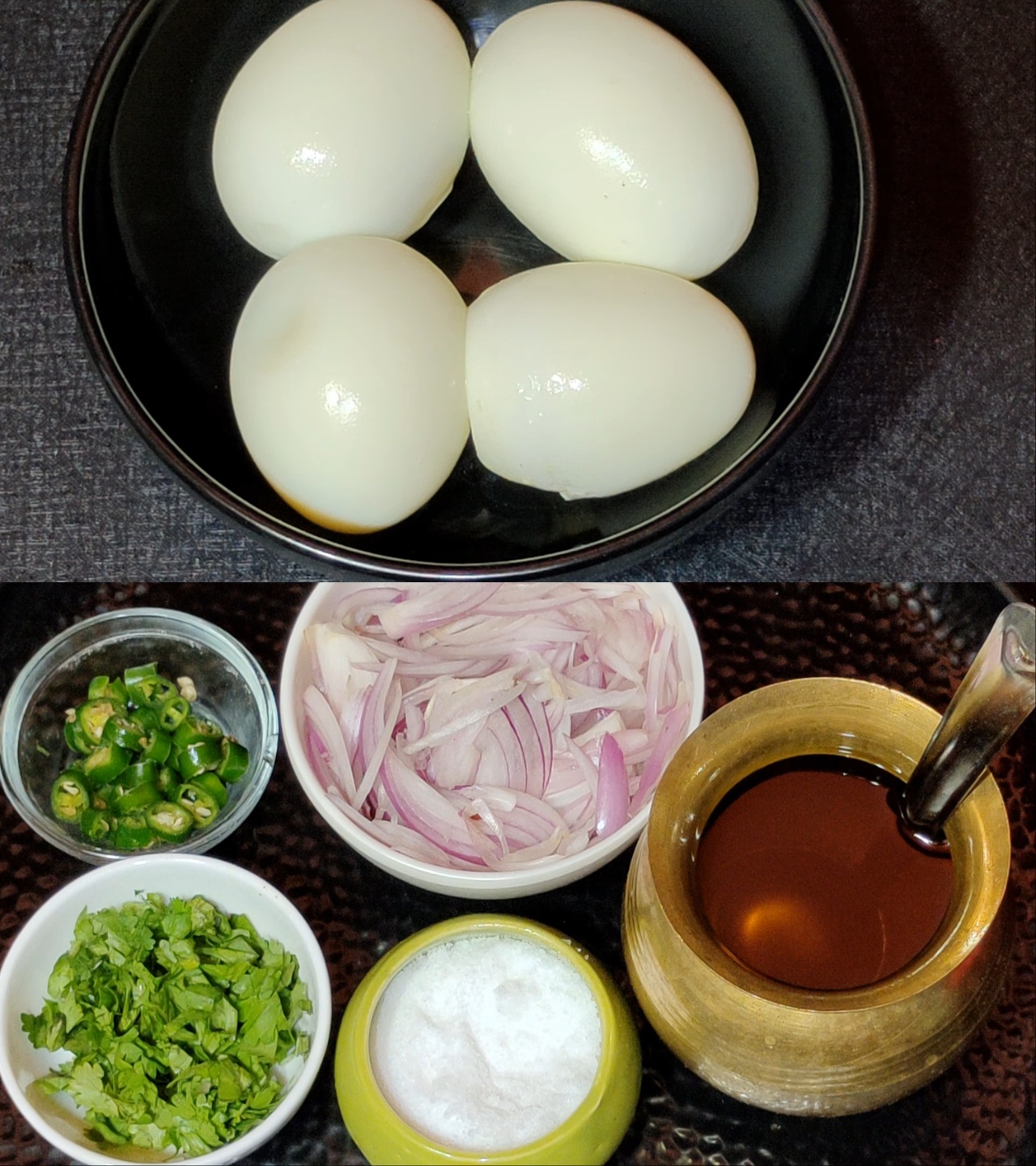 Dim Bhorta ingredients