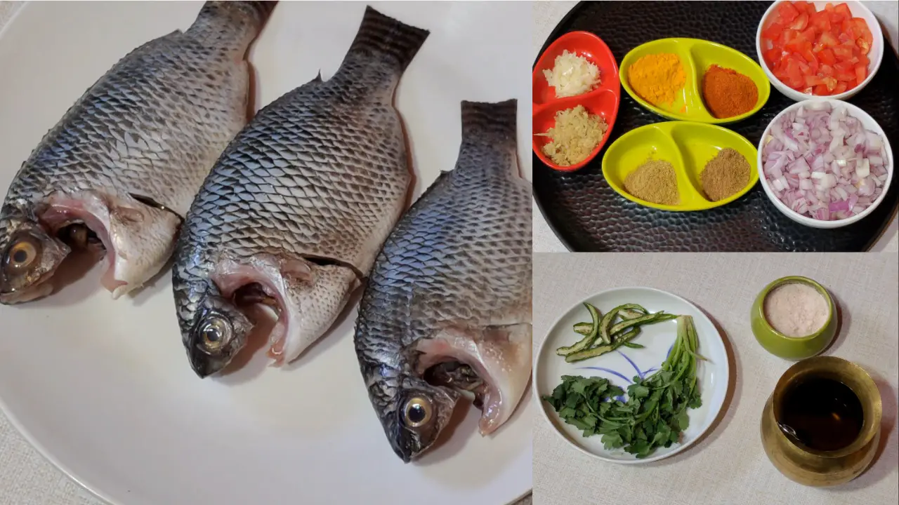 Tilapia Macher Tel Jhal Ingredients