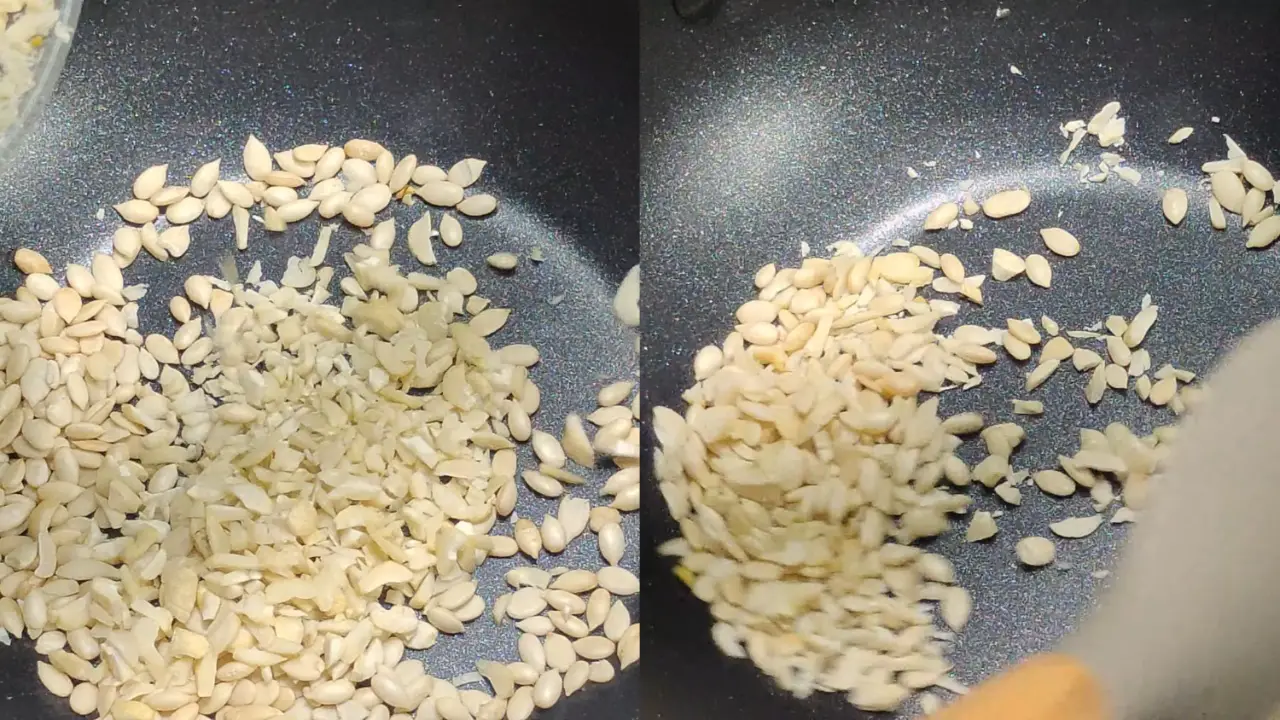 Adding chopped cashews