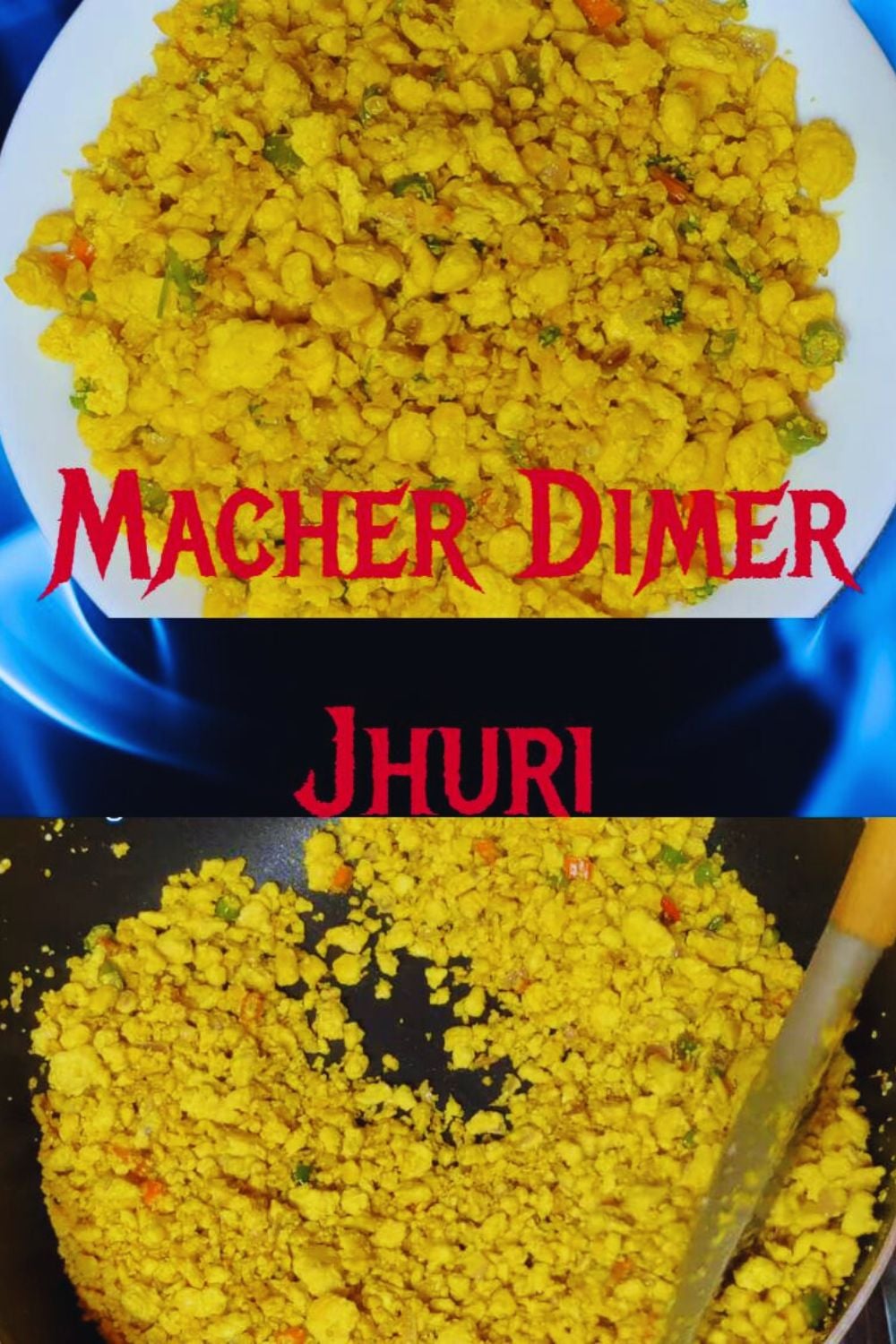 Homemade Macher Dimer Jhuri