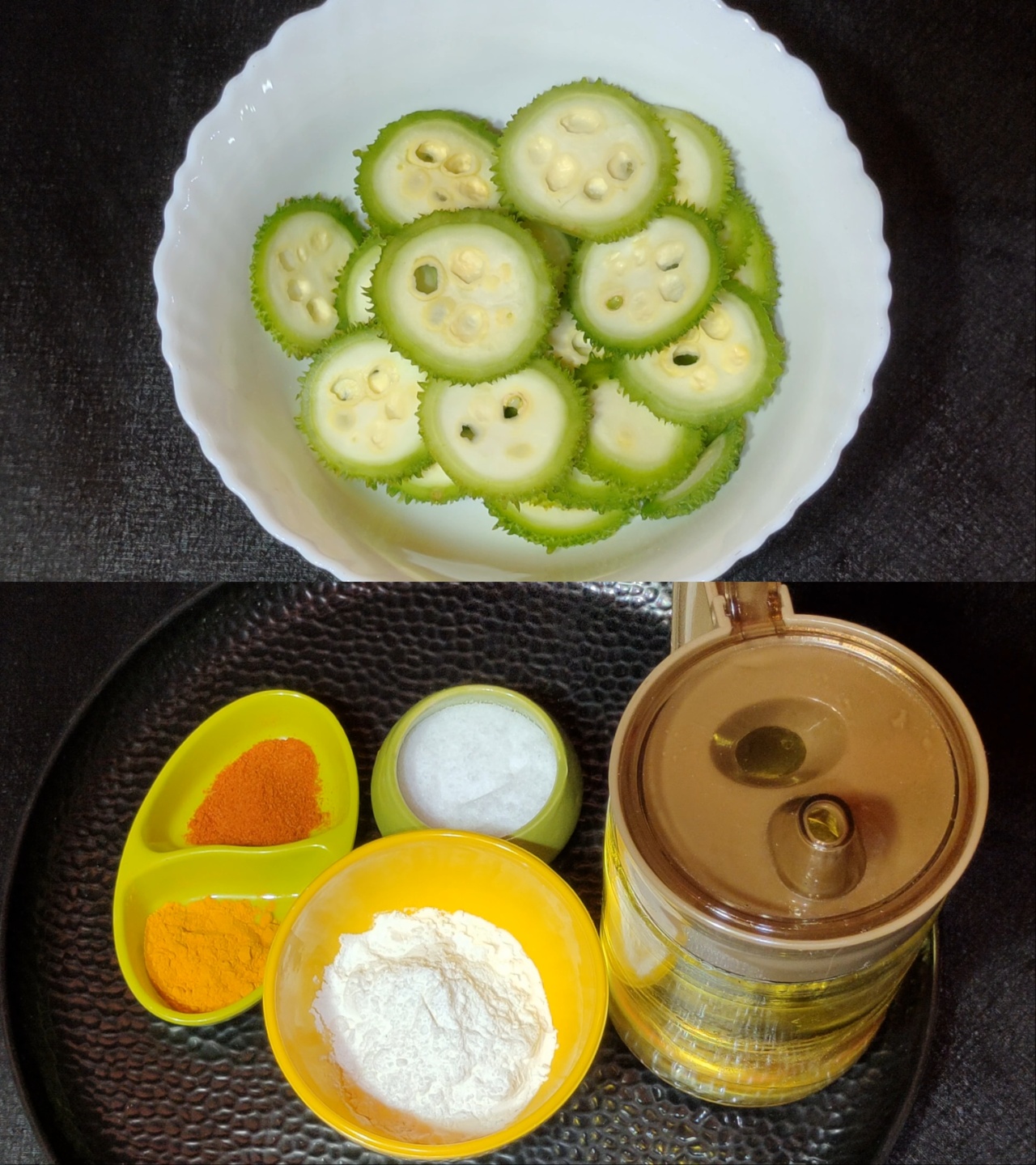 Kakrol bhaja ingredients