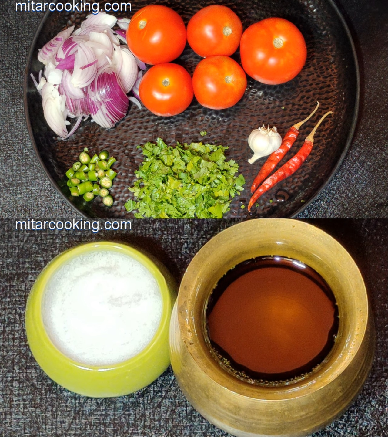 Tomato bharta ingredients