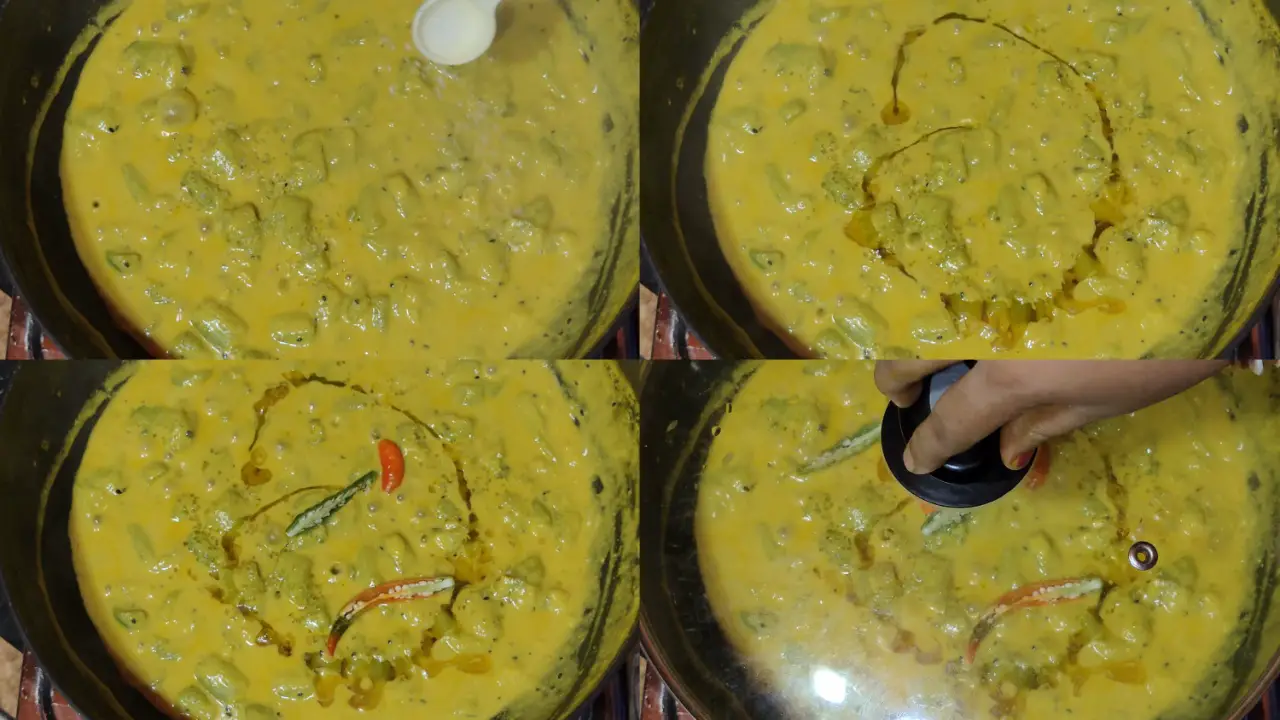 Adding sugar and mustard oil