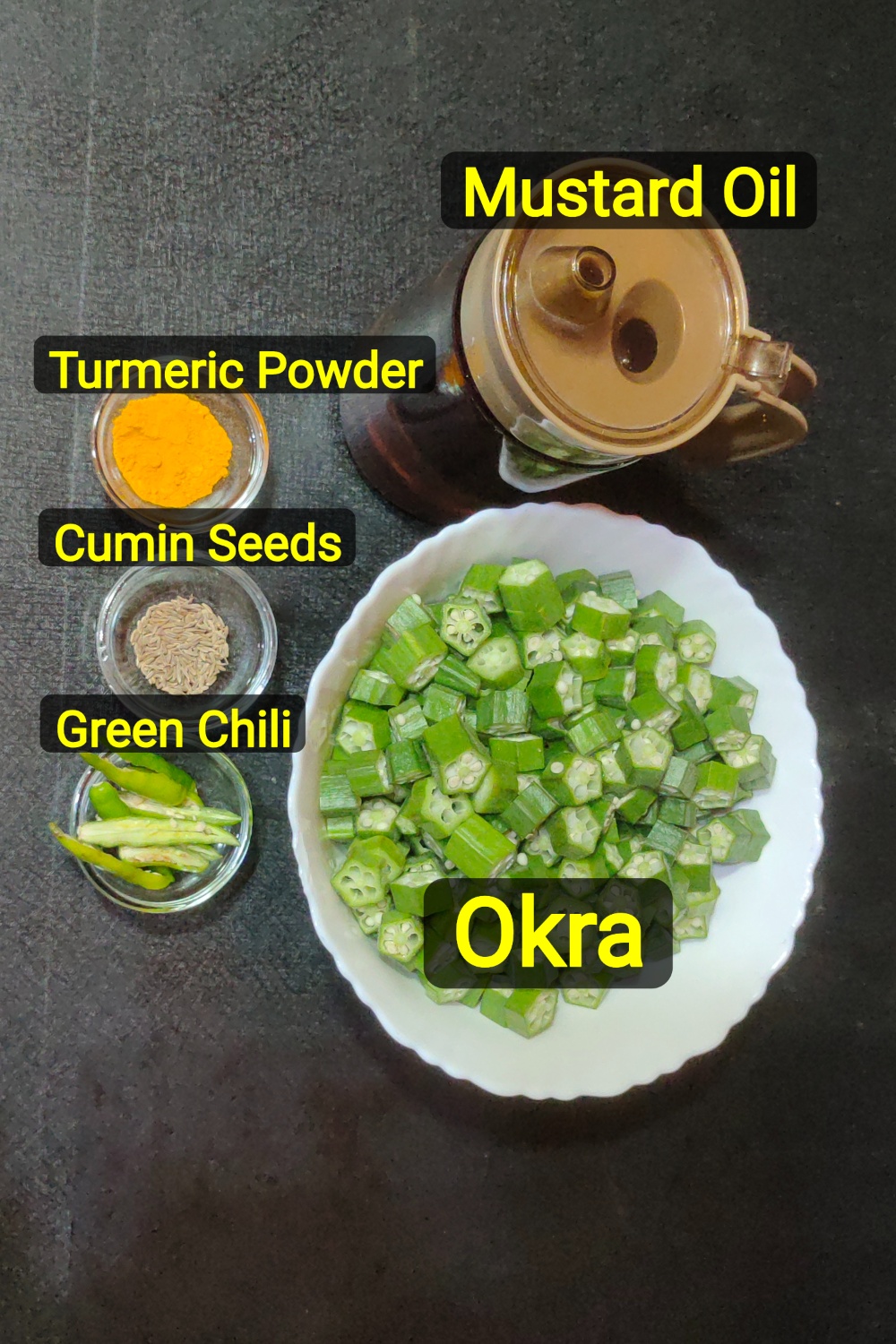 Bhindi Bhaja ingredents