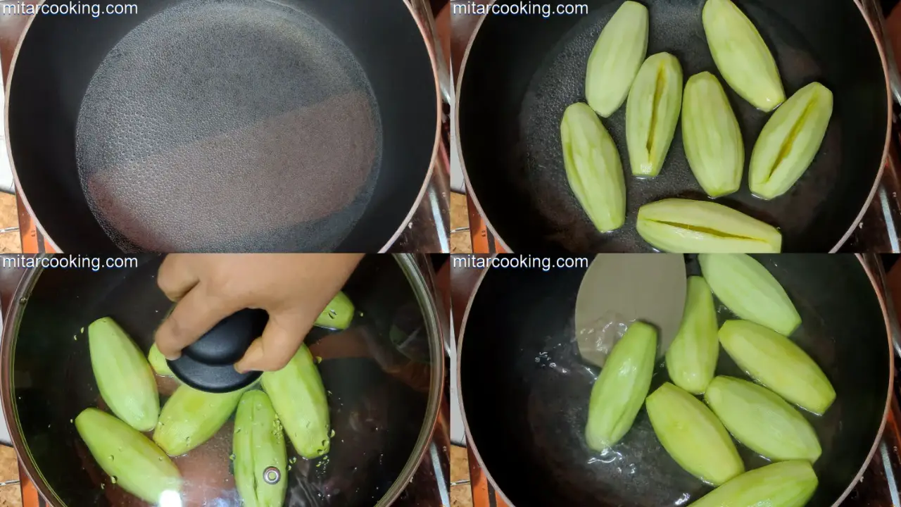 Boiling pointed grourd