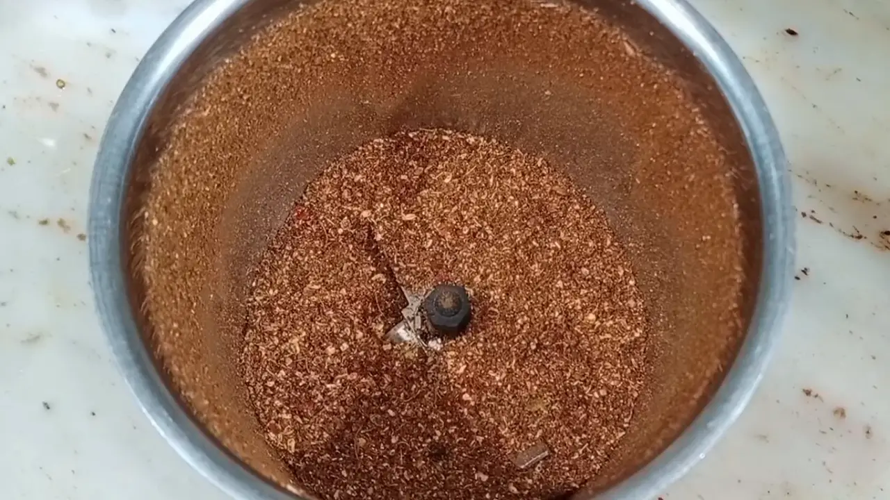 Grinding it into a somewhat coarse powder