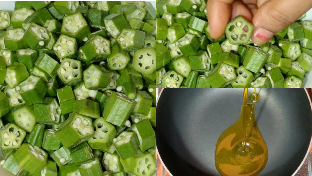 Heating a wok and adding mustard oil