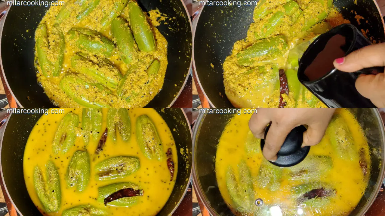 Preparing the Potol Posto Gravy