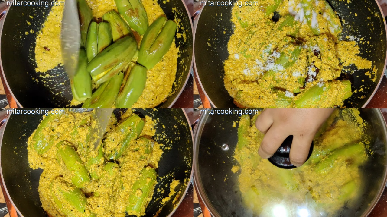 Adding the Pointed Gourds and Seasoning