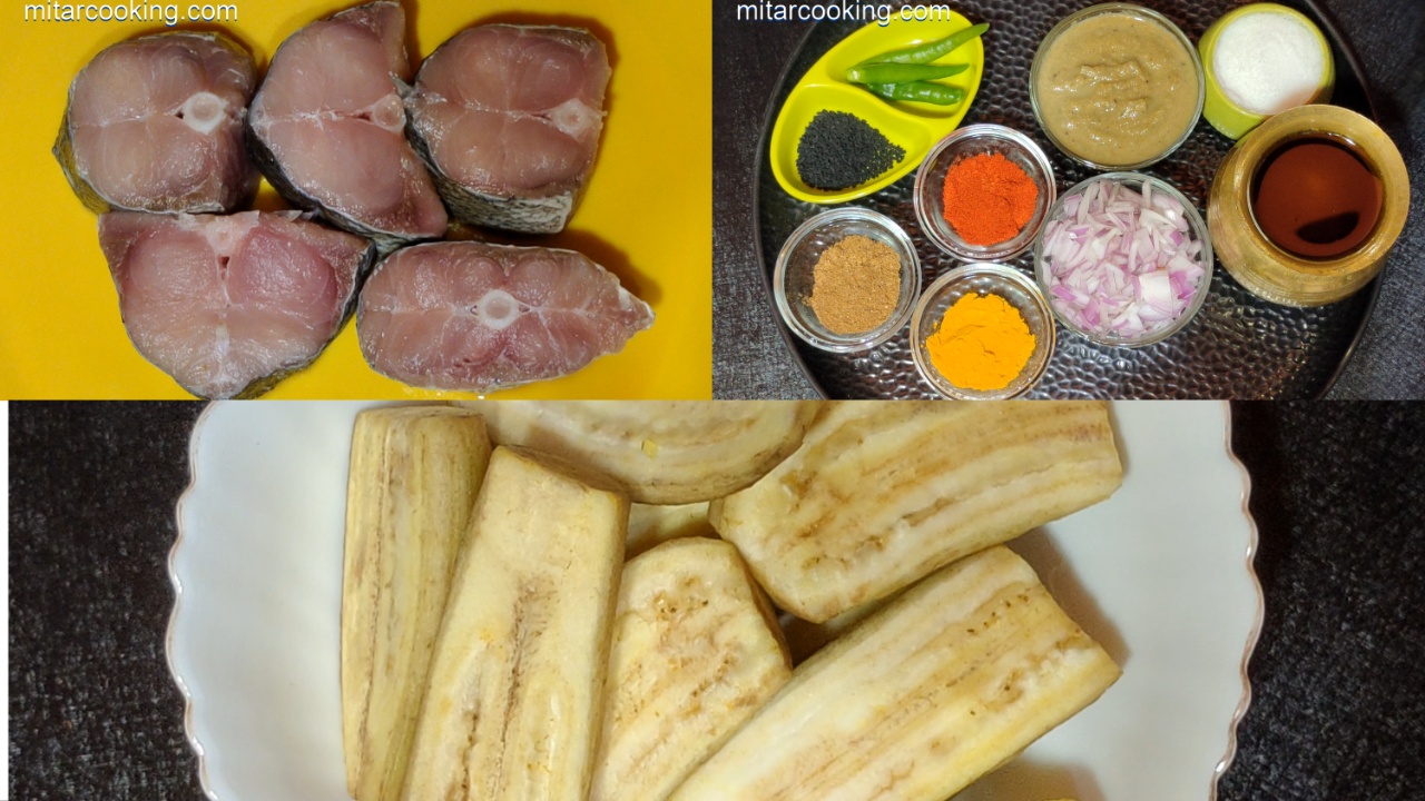 Kachkola Diye Macher Jhol Ingredients