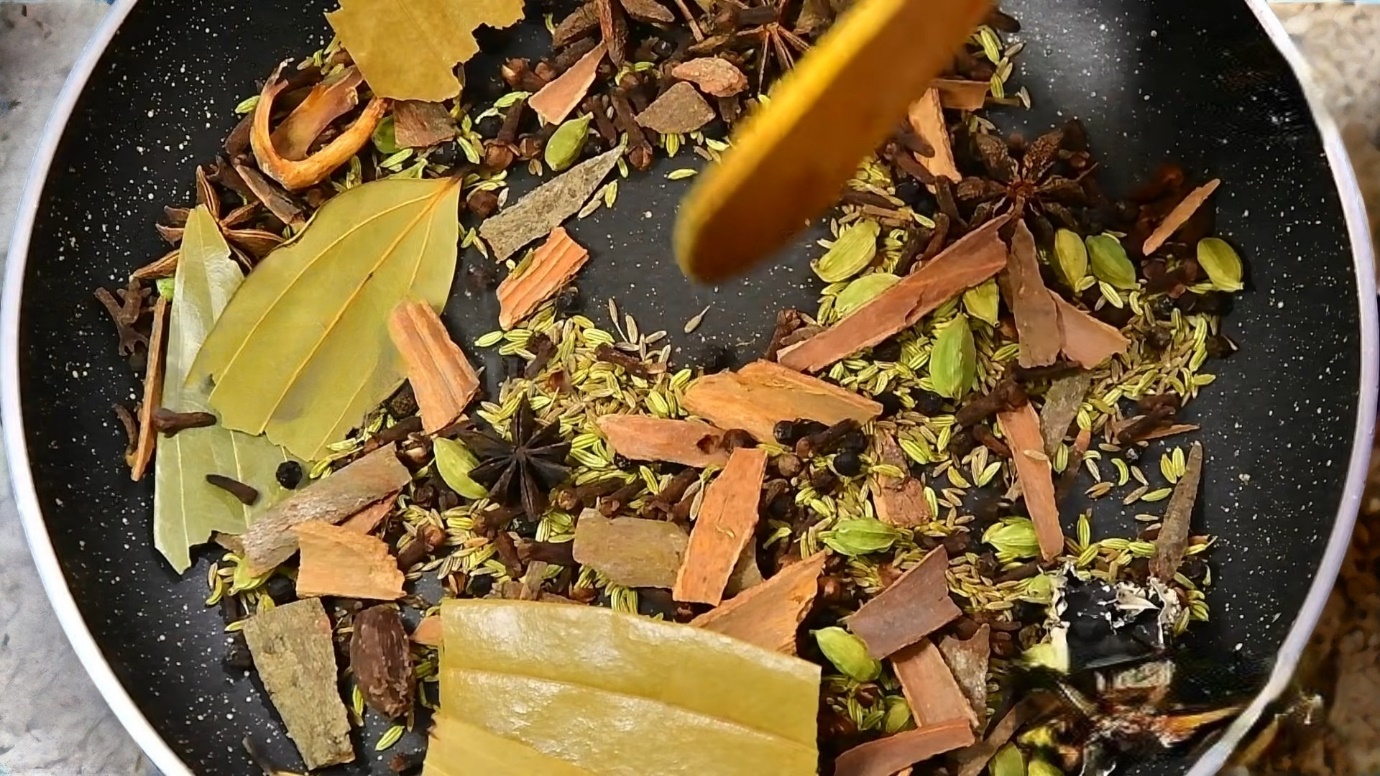 Stir continuously over a medium