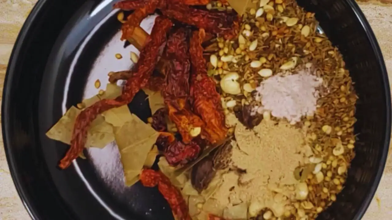 Added ½ tsp of black salt to the ingredients on the plate