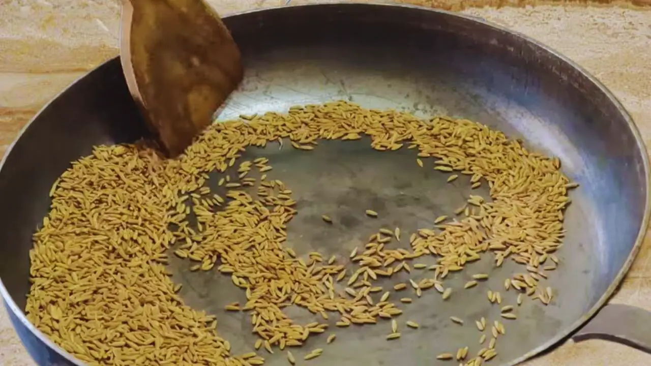 Adding 1 cup of cumin seeds